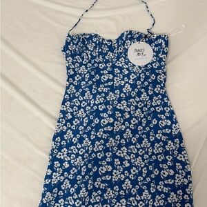 Princess Polly Navy Floral Midi Dress